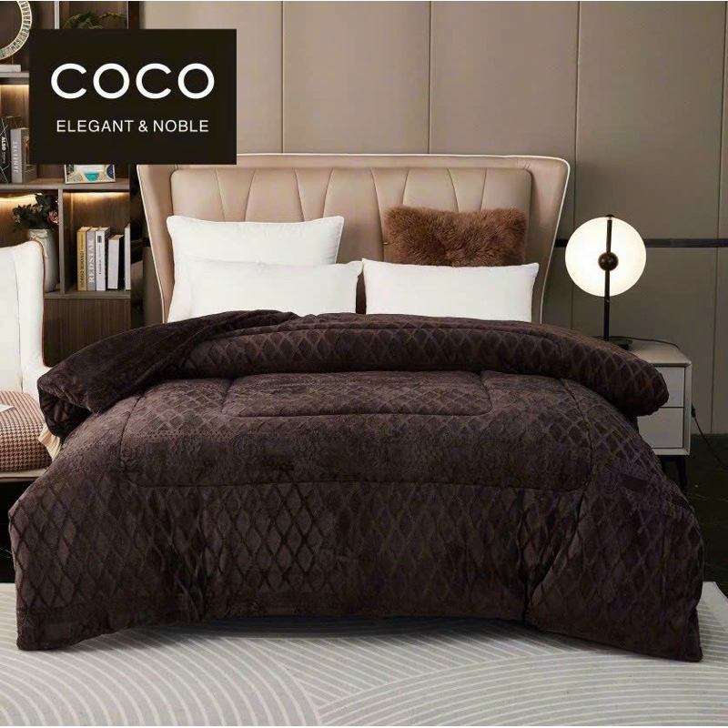 Chăn Lông Thỏ COCO Đắp Mùa Đông Siêu ấm, Chăn Tuyết Hàng Loại 1
