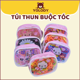 Túi thun cột tóc nhí Yolody chun buộc tóc nhiều Màu Cho Bé Gái KT017