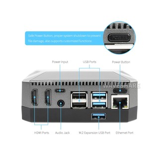 [CASE] Vỏ nhôm Raspberry Pi Argon ONE M2