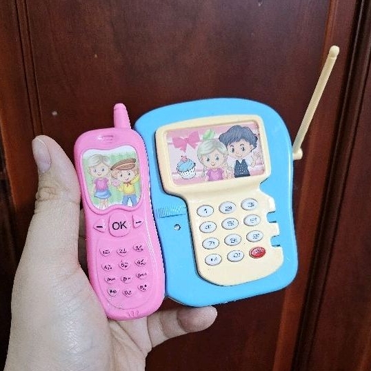 [Tặng Pin]Đồ chơi điện thoại bàn mẹ bồng con cho bé yêu