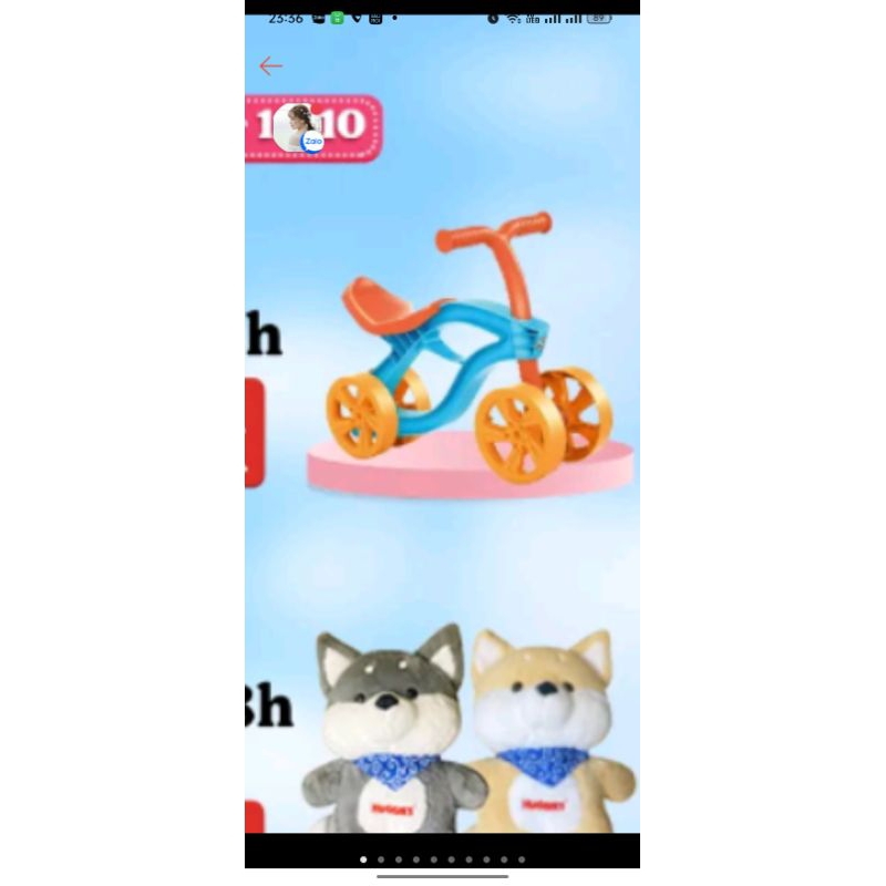 Xe chòi chân kèm bàn đạp quà tặng bobby màu ngẫu nhiên