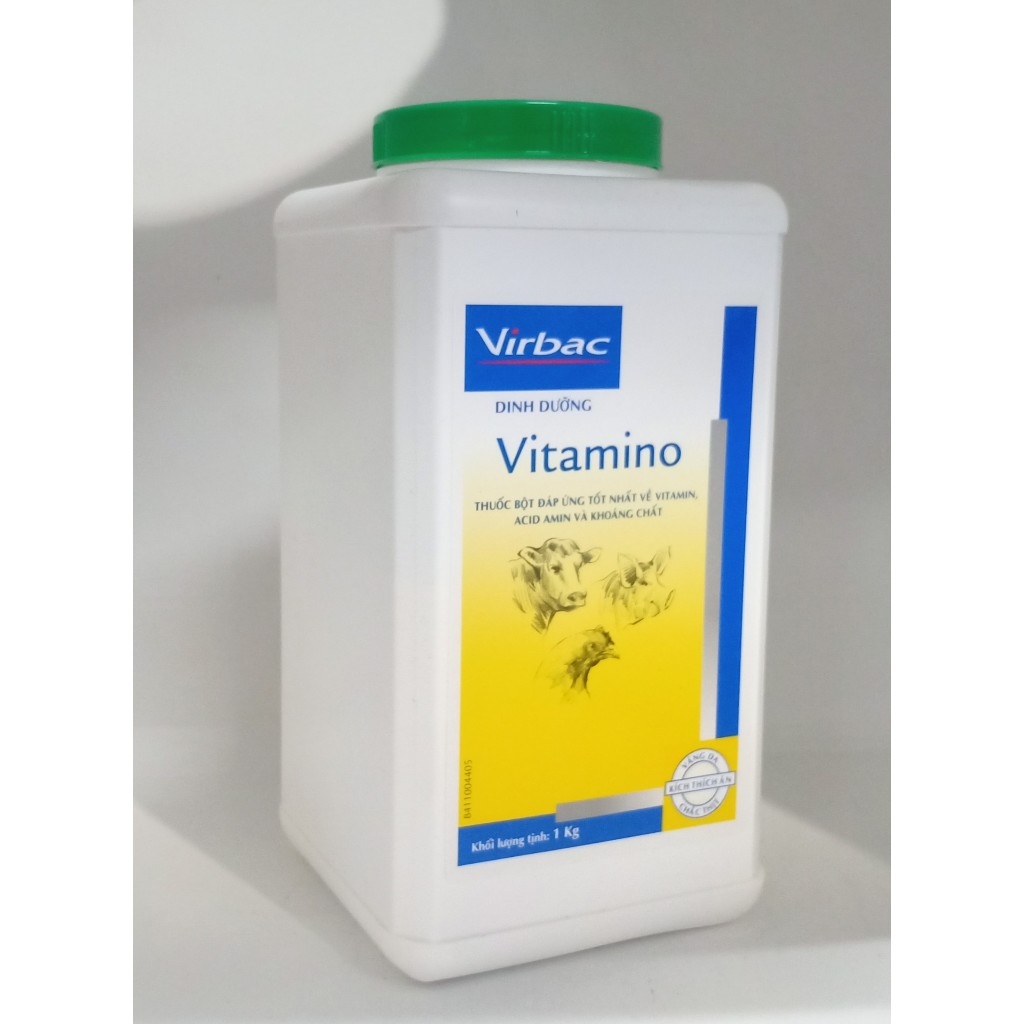 VITAMINO VIRBAC - vitamin tổng hợp bổ sung acid amin thiết yếu cho thú cưng