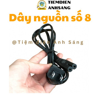 Dây Nguồn Số 8 Dài 1.5m, dây nguồn chuyên dùng loa kẹo kéo, đèn bàn sạc
