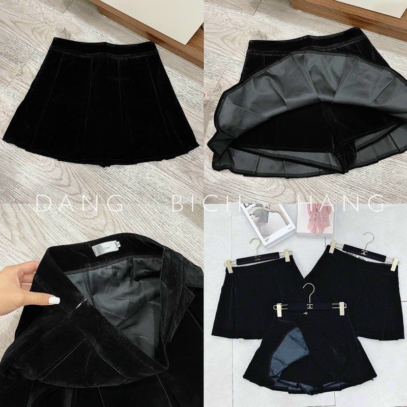 Chân váy nhung xoè hàng QCL1