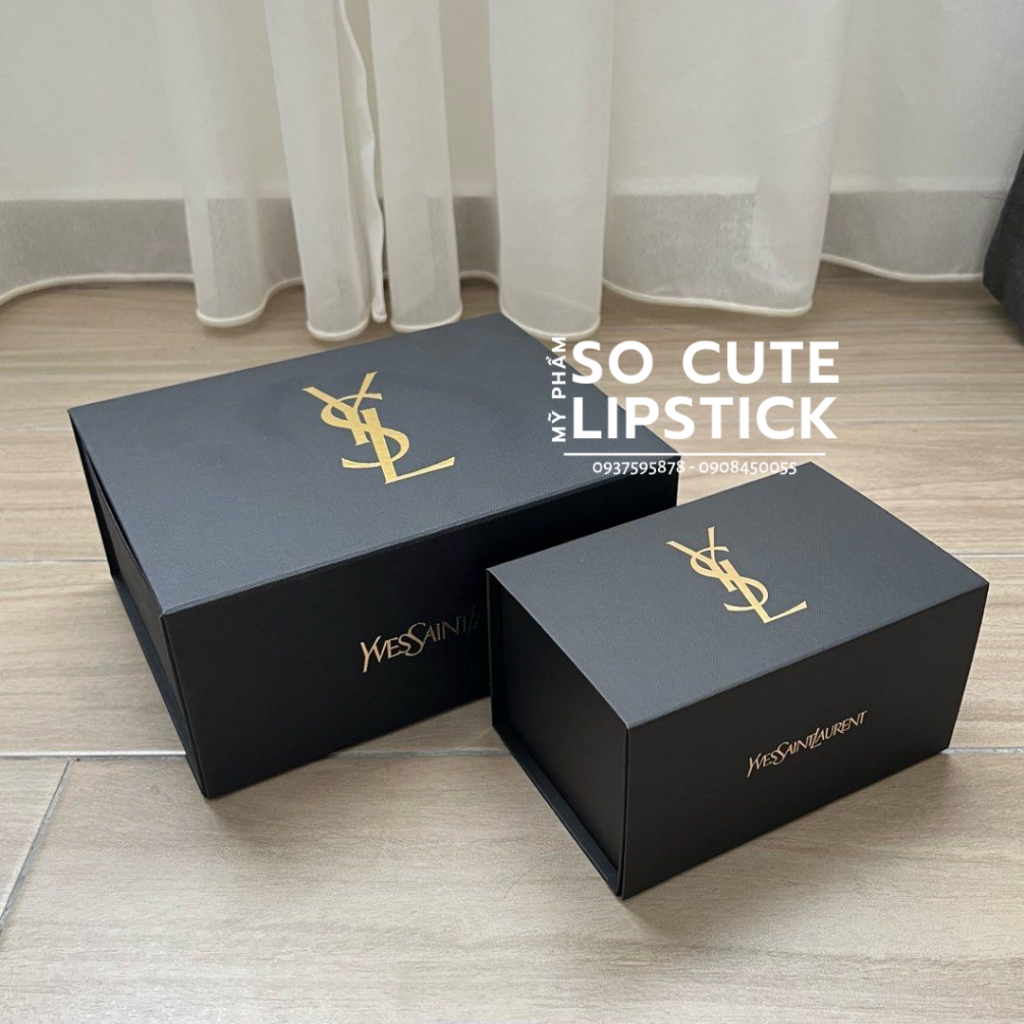 Hộp Quà Tặng Y S L Đen 18x11x9.5cm