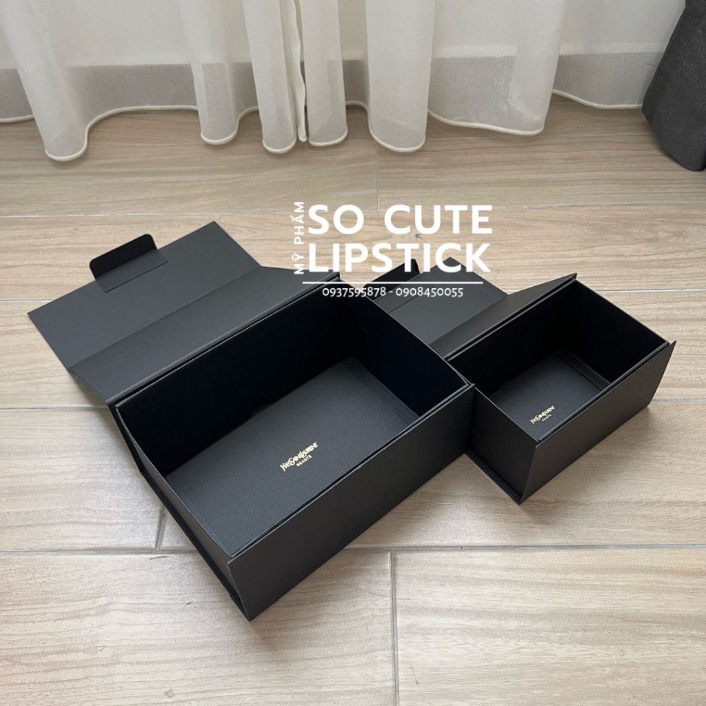 Hộp Quà Tặng Y S L Đen 18x11x9.5cm