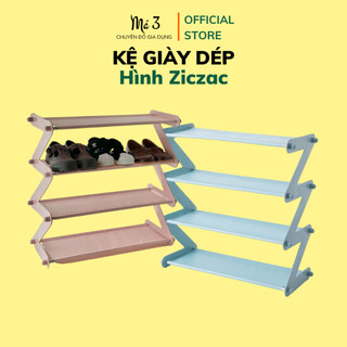 Kệ giày dép Ziczac 4 tầng, kệ đa năng nhựa nhiều tầng