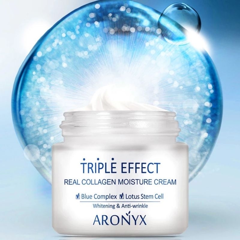 KEM DƯỠNG ARONYX  TRIPLE EFFECTREAL COLLAGEN MOISTURE CREAMBlue