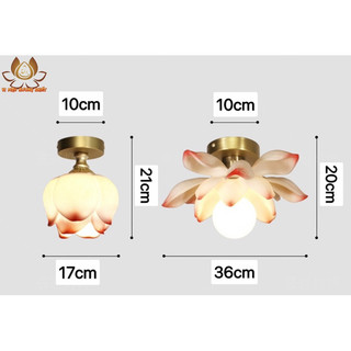 ĐÈN TRẦN HOA SEN DECOR TRANG TRÍ CAO CẤP