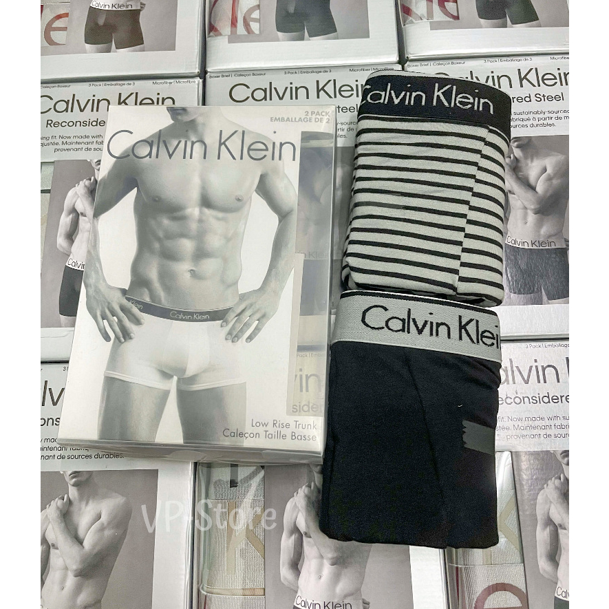 Quần boxer nam Calvin Klein 3-Pack chính hãng (NP2015Y-922)