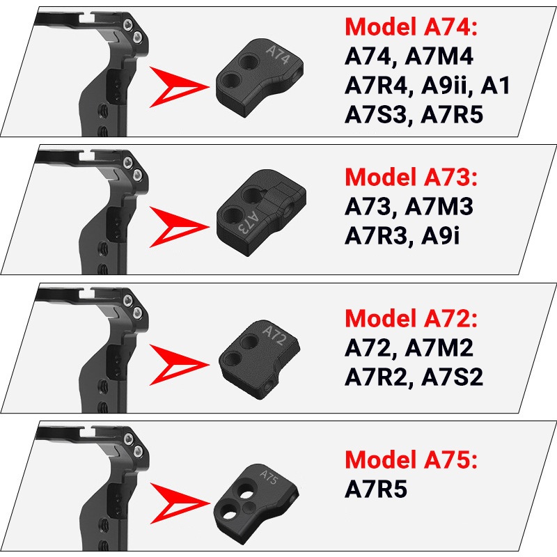 Khung bảo vệ rig cage máy ảnh Sony A7M4 A74 A7IV A7R5 A7R4 A7S3 A9 A9ii A1 A7M3 A73 A7III A7R3 A7S4 A72 A7S2  A7R2 A7S