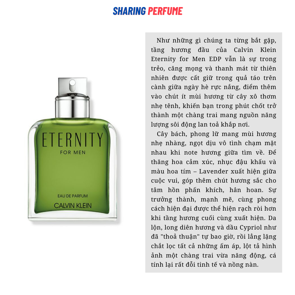💥Sharingperfume - Nước hoa Calvin Klein CK Eternity Edp