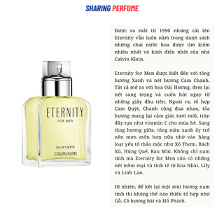 💥Sharingperfume  - Nước hoa Calvin Klein CK Eternity for men