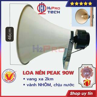 Loa Nén 90W Peak Phễu Nhôm 46Cm Vang Xa 2Km, Chống Nước ( Tặng Coil ), Loa Phóng Thanh Cao Cấp Công Suất Lớn-H2Pro Tech