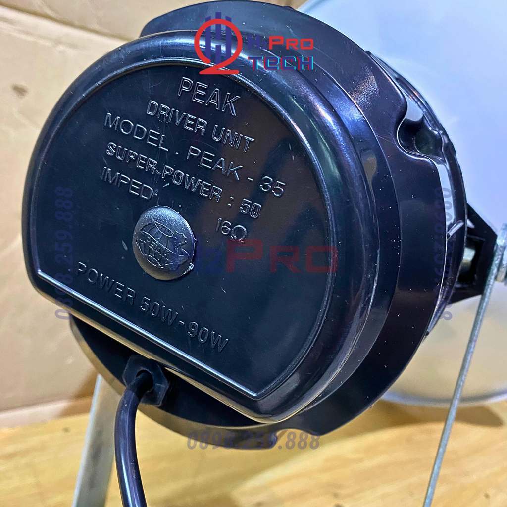 Loa Phóng Thanh 90W Peak Vành Nhôm 46Cm Vang Xa 2Km, Chống Nước , Loa Nén Cao Cấp Công Suất Lớn-H2Pro Tech