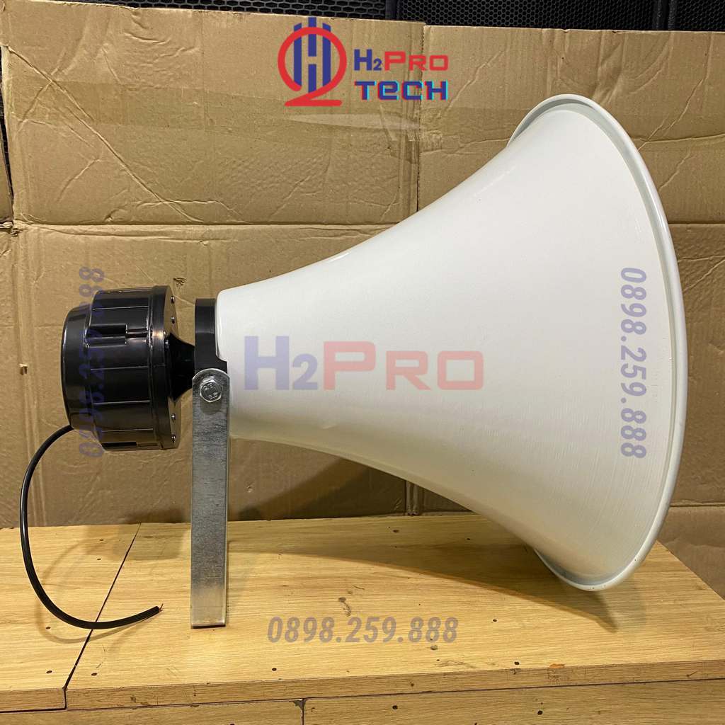 Loa Phóng Thanh 90W Peak Vành Nhôm 46Cm Vang Xa 2Km, Chống Nước , Loa Nén Cao Cấp Công Suất Lớn-H2Pro Tech