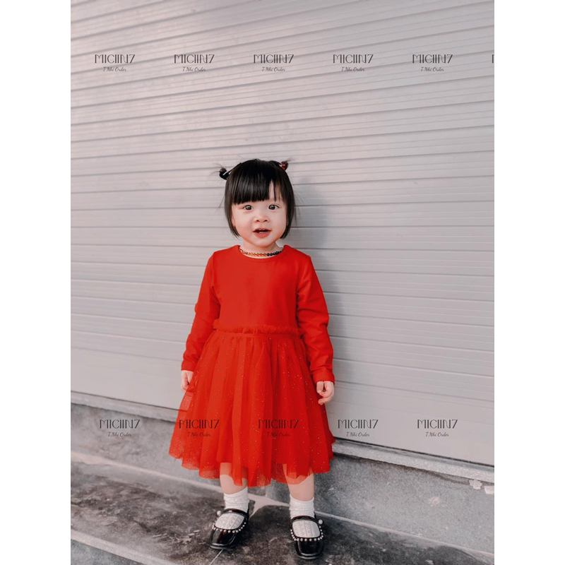 Váy công chúa dài tay bé gái HM auth