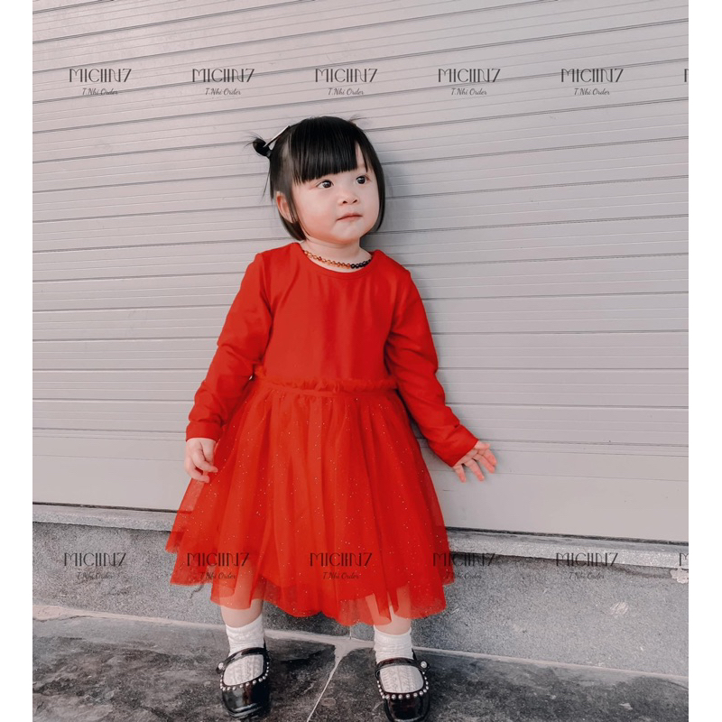 Váy công chúa dài tay bé gái HM auth