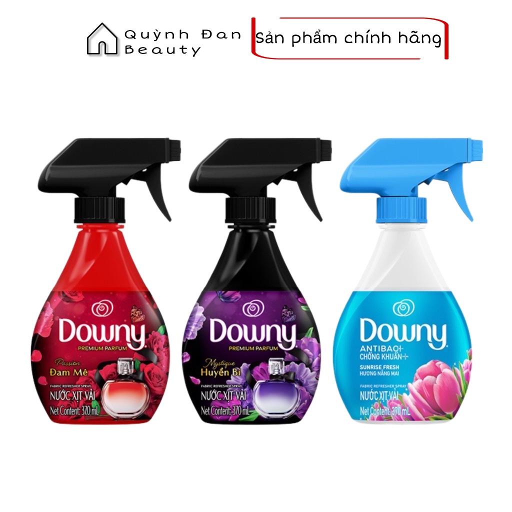 Xịt Vải DOWNY Khử Mùi Và Chống Khuẩn 99.9% Chai 370 ML Hương Nắng Mai/ Huyền Bí/ Đam Mê