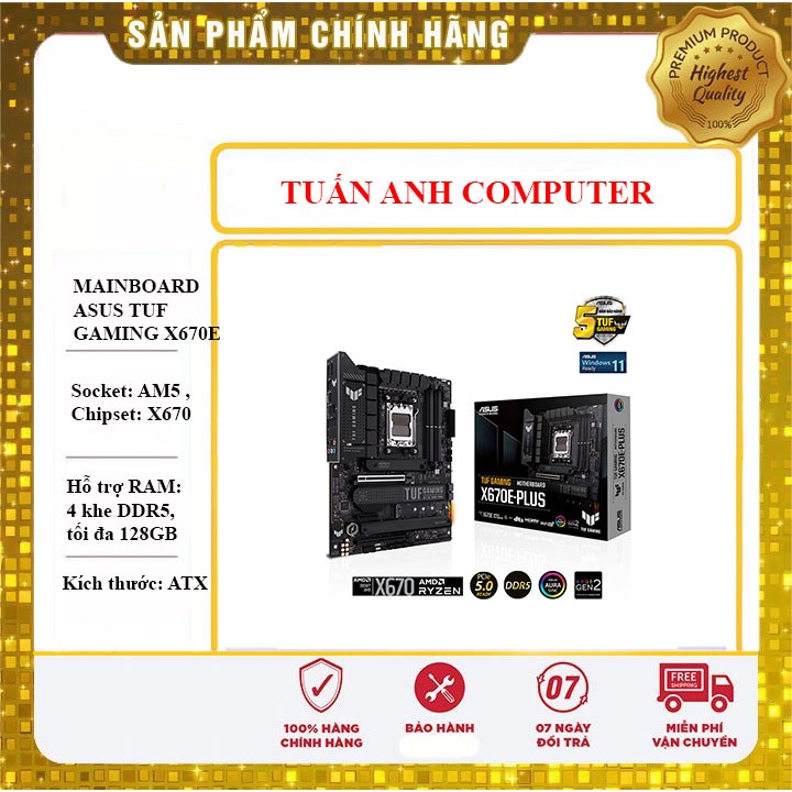 MAINBOARD ASUS TUF GAMING X670E-PLUS WIFI