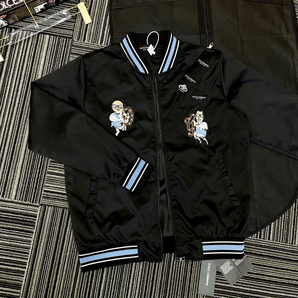 Áo Khoác Bomber Họa Tiết Thêu Sắc Nét Bản Siêu Cấp