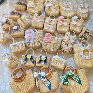 Túi cói ⚡ CỰC HOT ⚡ Túi lục bình Vintage đi biển, chụp ảnh decor, kiểu dáng siêu đẹp