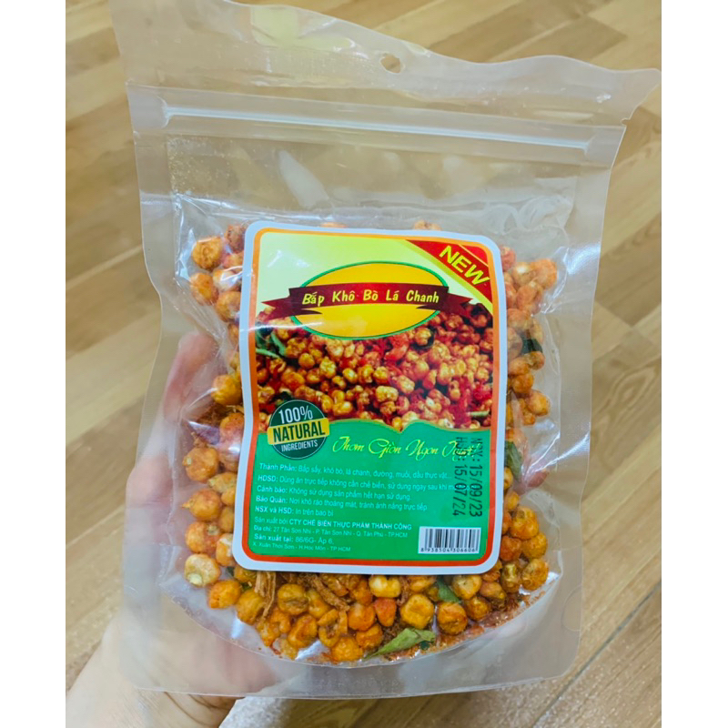 Bắp sấy khô bò lá chanh