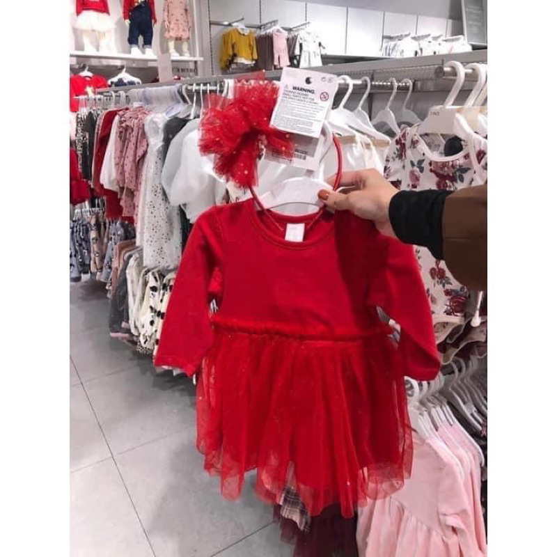 Váy công chúa dài tay bé gái HM auth