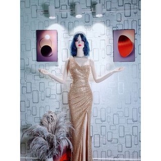 Đầm dạ hội body kim sa LNK dự tiệc [kèm hình thật]