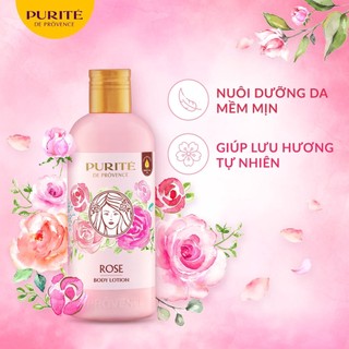 Sữa Dưỡng thể Purité Thiên nhiên, Sáng mịn, cấp ẩm hương Hoa Hồng, Anh Đào, Sữa Ong chúa 250ml-Sỉ, chính hãng