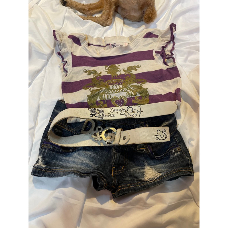 Set y2k punk phối belt răm mận sexy so ciu