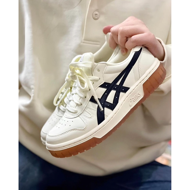 Giày Thể Thao Sneaker Asics Court MZ Cream Black Gum Authentic
