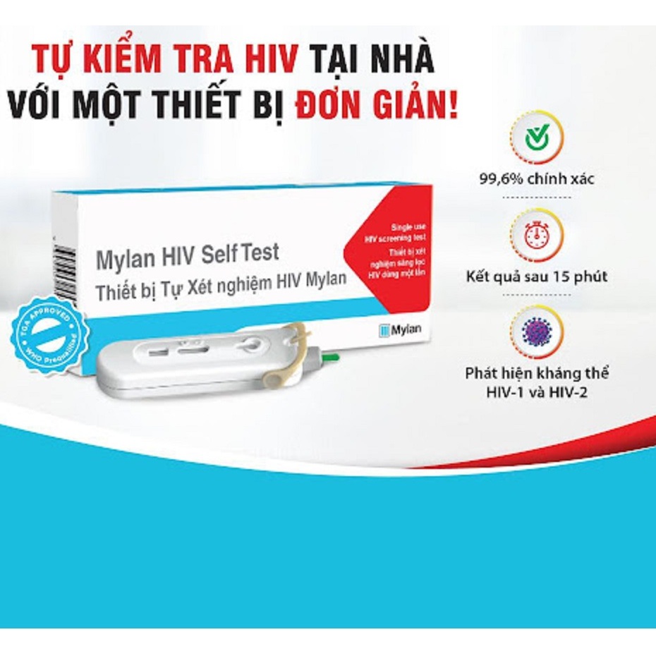Bộ xét nghiệm HIV tại nhà OraQuick, Alere, Fastep chính xác hơn 95%, Xét nghiệm HIV tại Hà Nội (1 bộ)