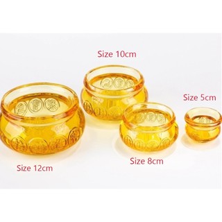   NHIỀU SIZE  Bát tụ bảo bồn Hũ vàng tài lộc pha lê chiêu cầu tụ tài lộc phong thủy: 5cm 6cm 8cm 10cm 12cm cao cấp 