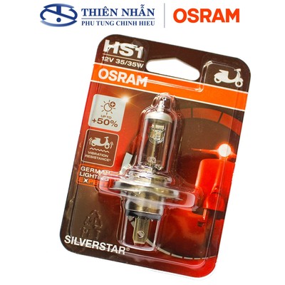 Bóng đèn HALOGEN OSRAM HS1 Wave RS, Future 125, Vision, Air Blade 125, Lead 125 tăng sáng trắng 150% 64185SVS-01B 35W