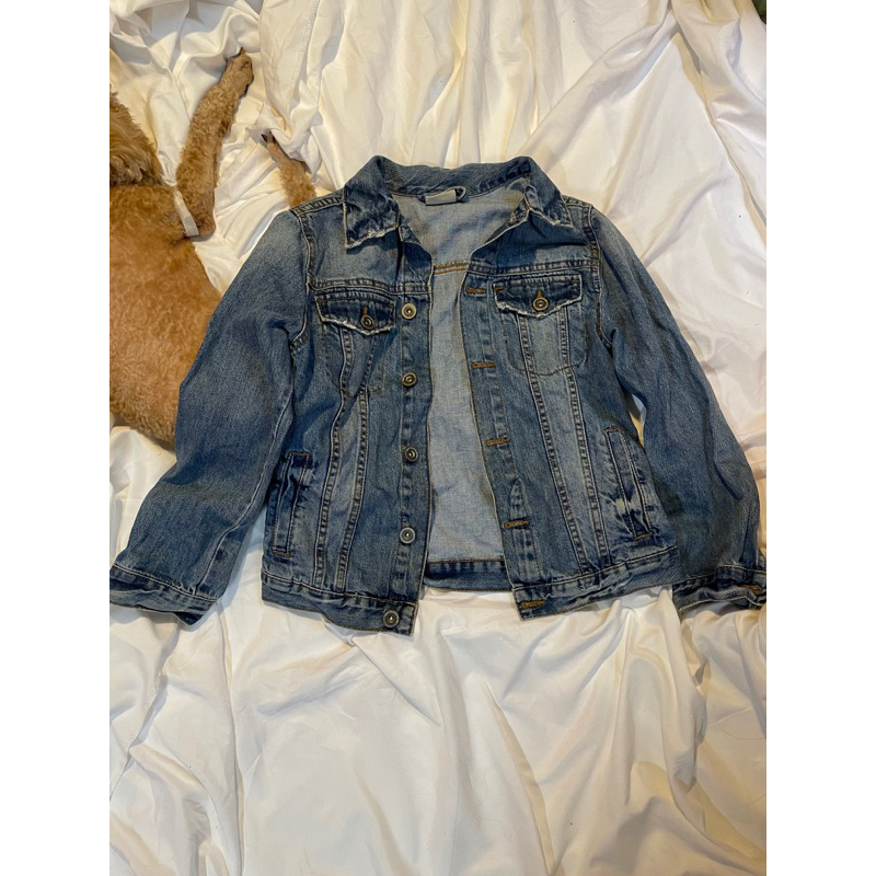 Áo khoác jeans zara dáng crop vintage ngầu lòi