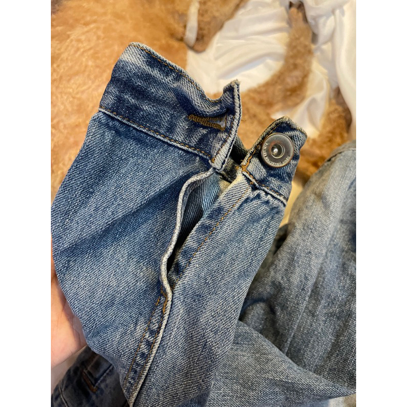 Áo khoác jeans zara dáng crop vintage ngầu lòi