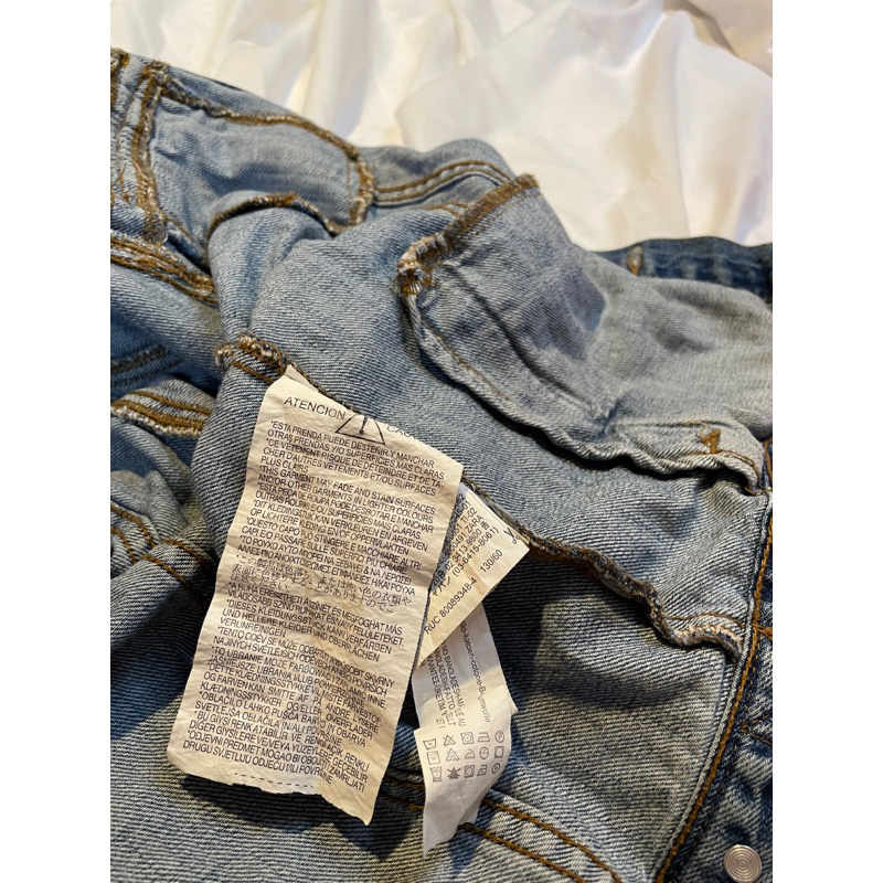 Áo khoác jeans zara dáng crop vintage ngầu lòi