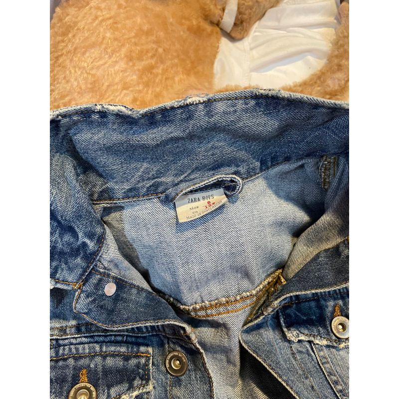 Áo khoác jeans zara dáng crop vintage ngầu lòi