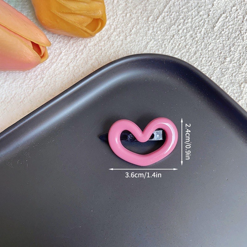 Kẹp Tóc Mái 2 Hình Ngôi Sao Và Trái Tim Cute Xinh Xắn Phong Cách Hàn Quốc Dành Cho Nữ