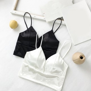 (CÓ SẴN) Áo dây bra lụa bóng hàng đẹp loại 1 (MÃ D15 Tiểu Nhi Shop)