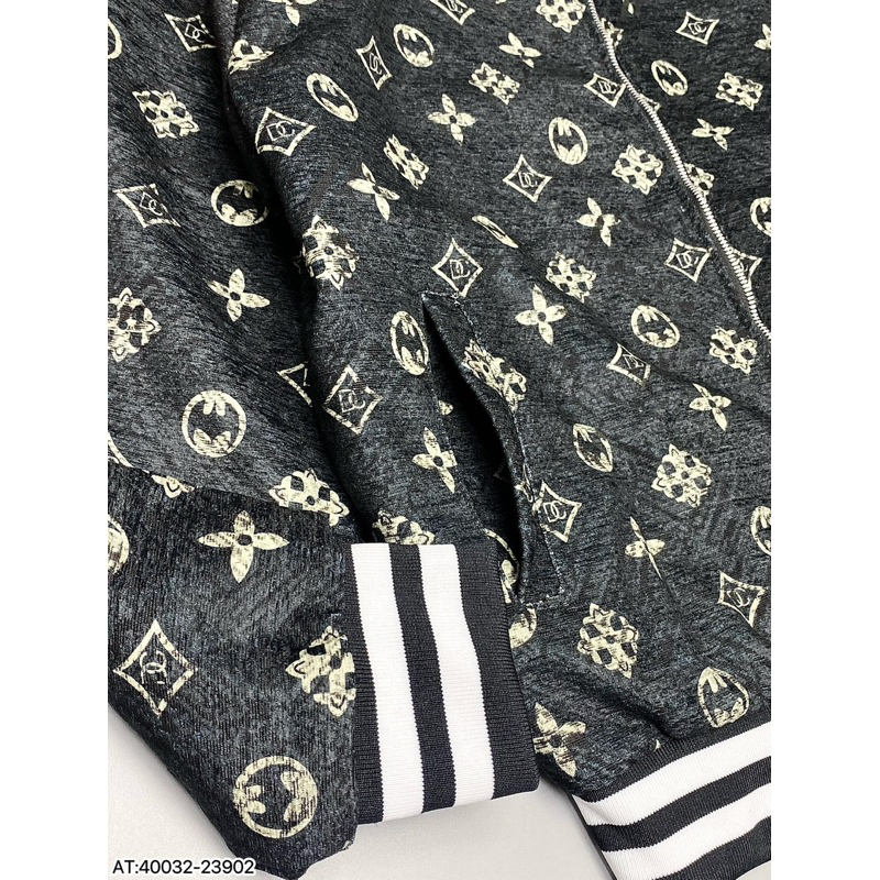 Áo khoác bomber nam L.V bản đẹp vải dệt đường may tỉ mỉ hoạ tiết sắc nét