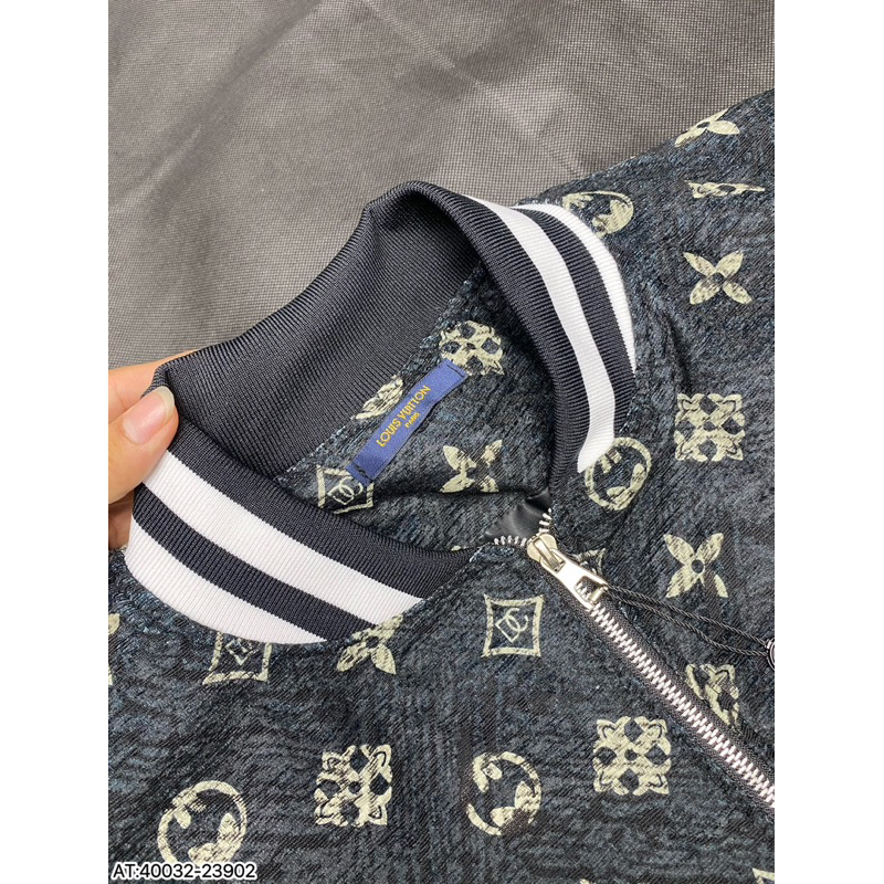 Áo khoác bomber nam L.V bản đẹp vải dệt đường may tỉ mỉ hoạ tiết sắc nét