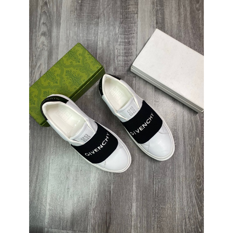 Giày HOT 2023 GIVENCHY Đen, Trắng bản quai chun độc đáo - GIÀY lười GVC nam Hot trend 2023