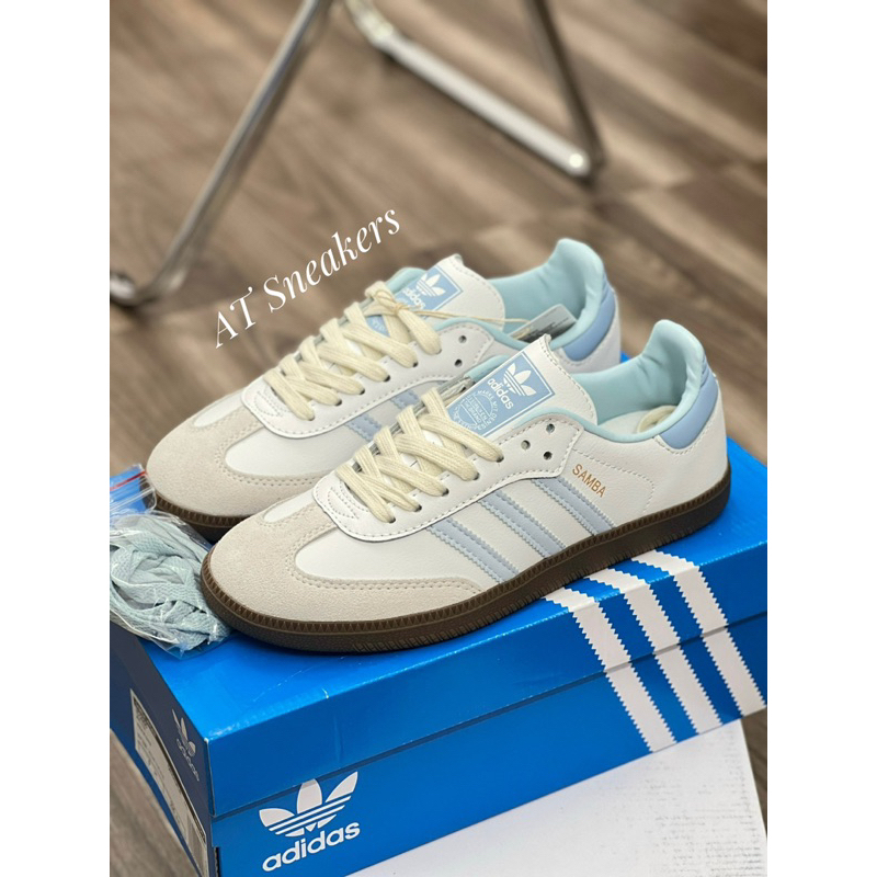 Giày _Adiadas Samba OG Black White Vegan Classic , Giày _Adidas Samba Da Lộn Đế Nâu Chuẩn S.Cấp Nam Nữ Full Box.