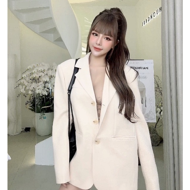 Áo Blazer dáng rộng chuẩn MPB