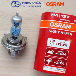 Bóng đèn HALOGEN OSRAM H4 trước SH, Dylan, Attila tăng sáng (64193NH-HCB)