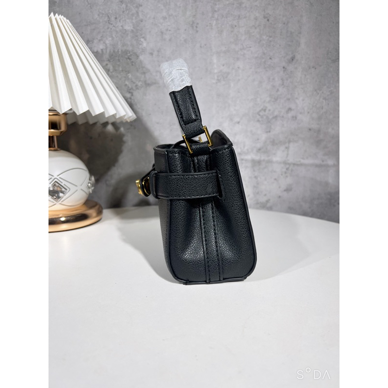 Túi xách khoá xoay khuy ngang size 19 Da PU