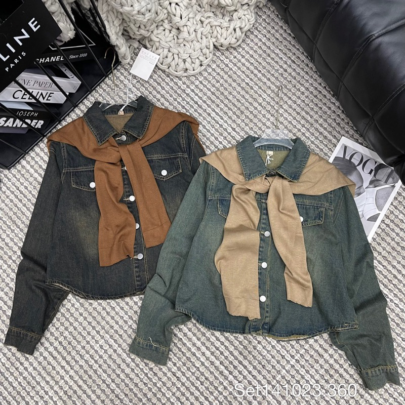 ÁO SOMI XANH BÒ HÀNG QUẢNG CHÂU BOO'S STORE