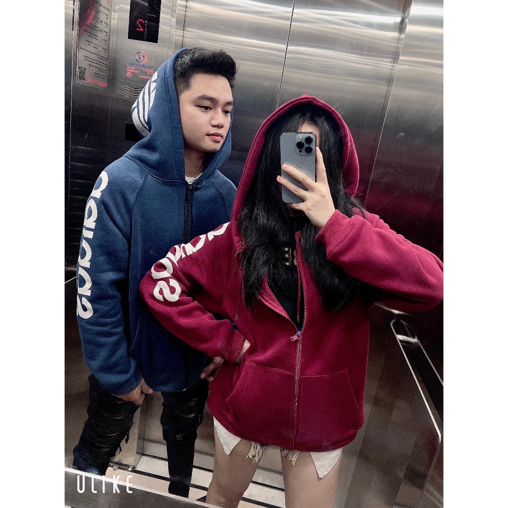 Áo Hoodie Zip Adidas Chất Nỉ Bông Dày Dặn Cao Cấp